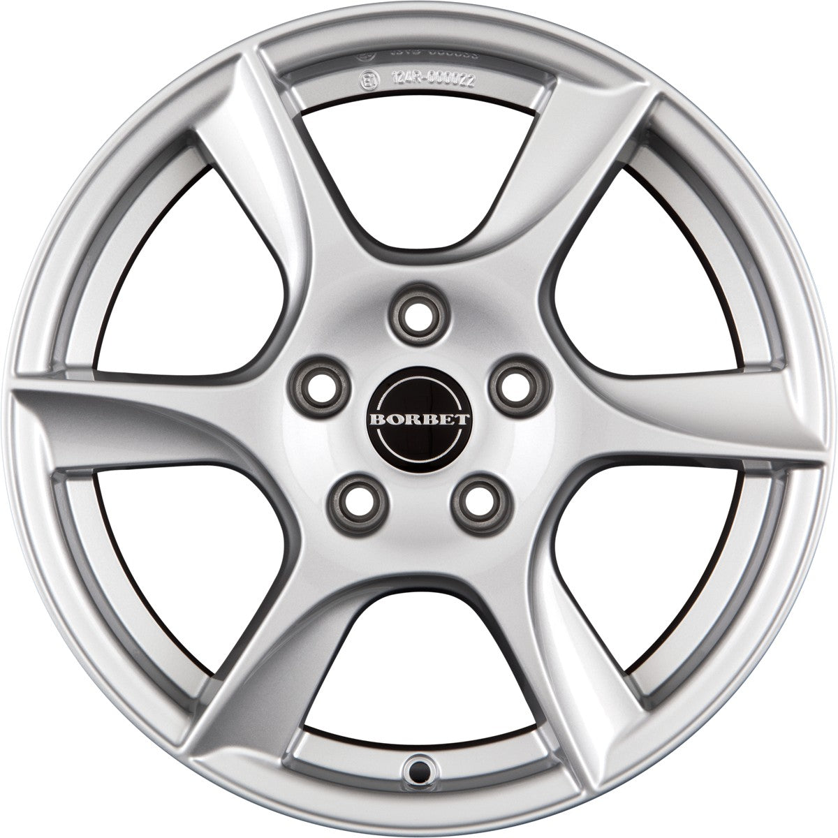 Borbet TL brilliant silver 6-Speiche 7.5x16 ET37 - LK5/112 ML66.5