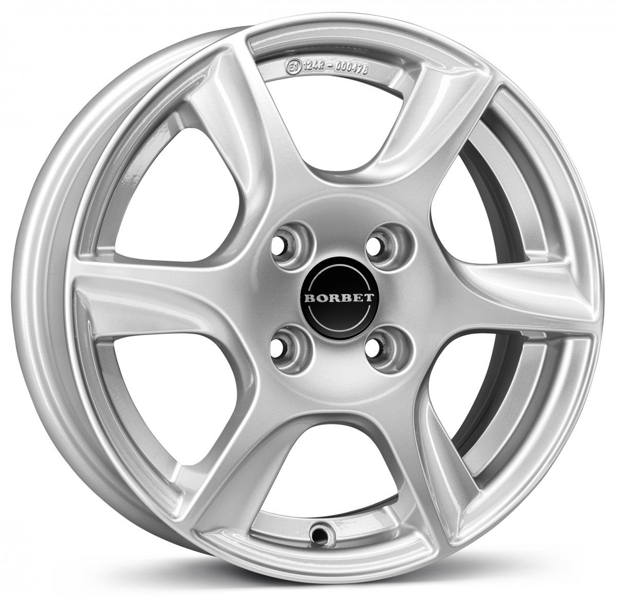 Borbet TL brilliant silver 6-Speiche 7.5x16 ET37 - LK5/112 ML66.5