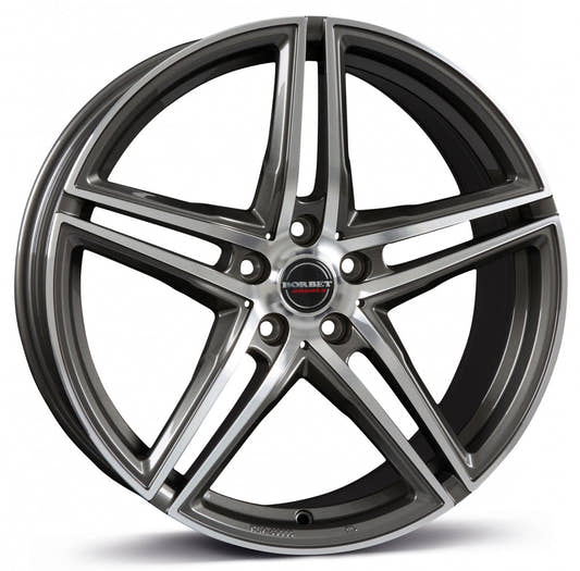 Borbet XRT graphite polished 8x18 ET35 - LK5/114.3 ML72.5