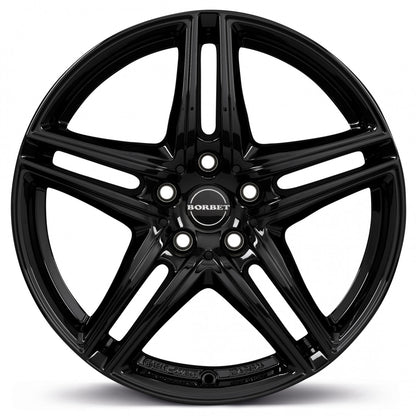 Borbet XR black glossy 8x17 ET30 - LK5/120 ML72.5