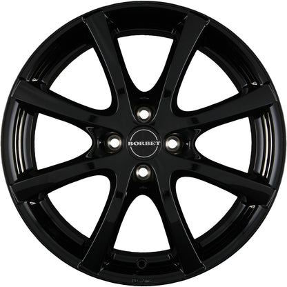 Borbet LV4 black glossy 5.5x14 ET35 - LK4/100 ML64