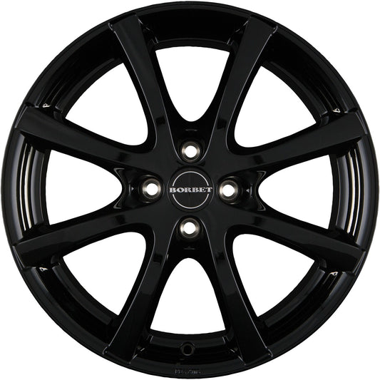 Borbet LV4 black glossy 5.5x14 ET35 - LK4/100 ML64