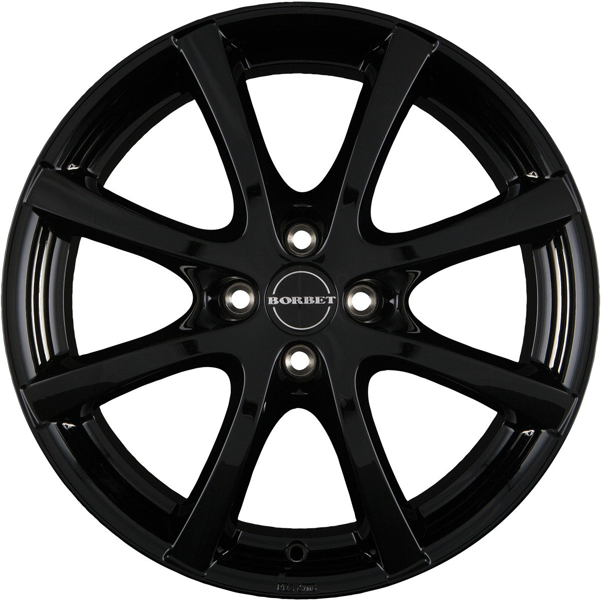 Borbet LV4 black glossy 6.5x15 ET35 - LK4/100 ML64