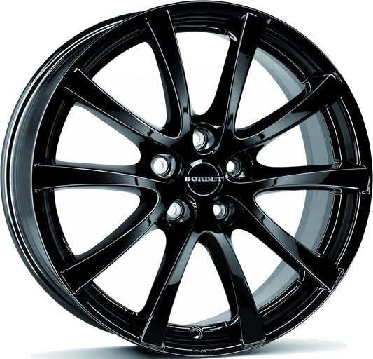 Borbet LV5 black glossy Alufelge 7x16 Zoll ET40 LK 5x110 ML72.5