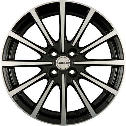 Borbet BL4 Black Polished Glossy Alufelge 7x17 Zoll ET40 LK 4x100 ML64.1