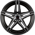Borbet XRT Graphite Polished Alufelge 8x17 Zoll ET45 LK 5x114.3 ML72.5