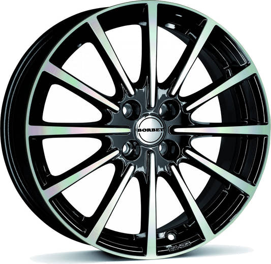 Borbet BL4 Black Polished Glossy Alufelge 6.5x15 Zoll ET35 LK 4x98 ML64