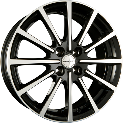 Borbet BL4 Black Polished Glossy Alufelge 6.5x15 Zoll ET35 LK 4x98 ML64 – Bild 2