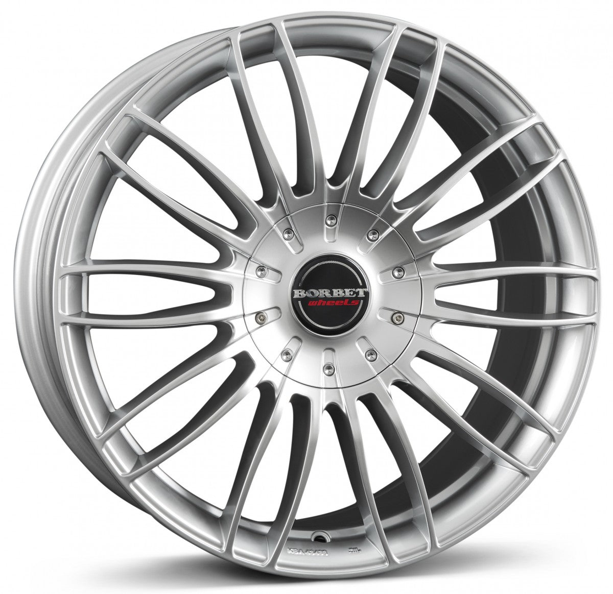 Borbet CW3 sterling silver 10.5x21 ET35 - LK5/120 ML67.1