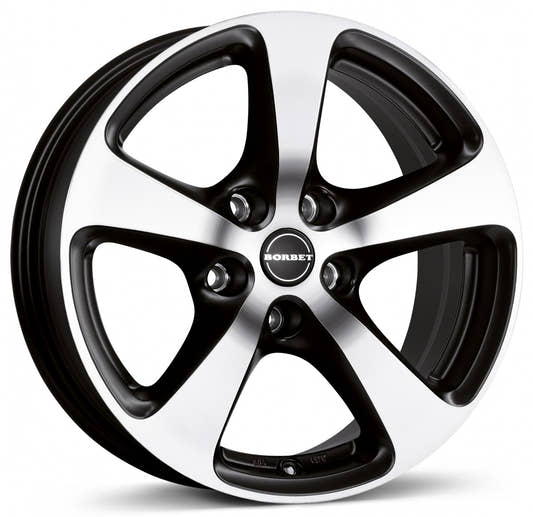Borbet CC black polished matt 8x17 ET45 - LK5/115 ML70.1