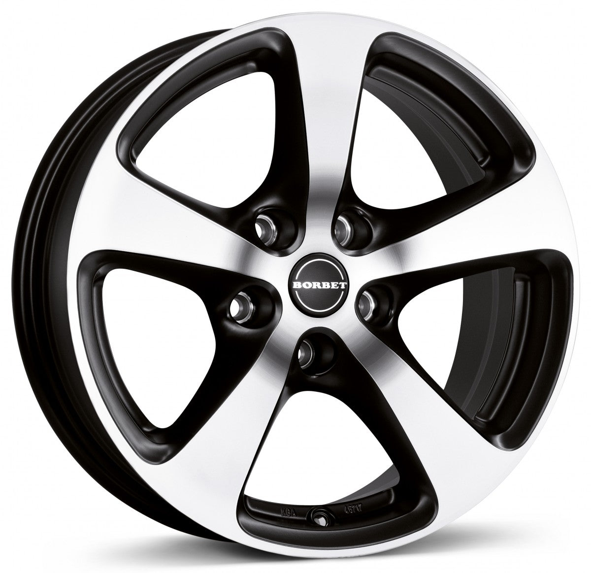 Borbet CC black polished matt 8x17 ET45 - LK5/115 ML70.1