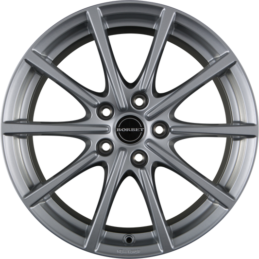 Borbet BL5 Brilliant Silver Alufelge 7x16 Zoll ET40 LK 5x108 ML72.5