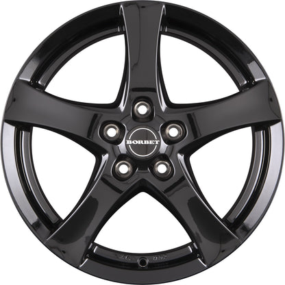 Borbet F black glossy 6.5x16 ET35 - LK4/98 ML64