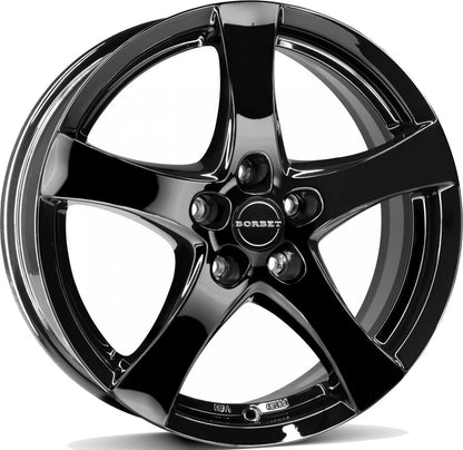 Borbet F black glossy 6.5x16 ET38 - LK4/100 ML64
