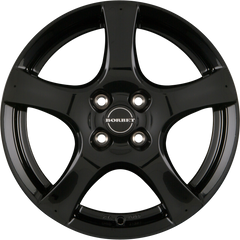 Borbet F Black Glossy Alufelge 6.5x16 Zoll ET40 LK 4x108 ML72.5