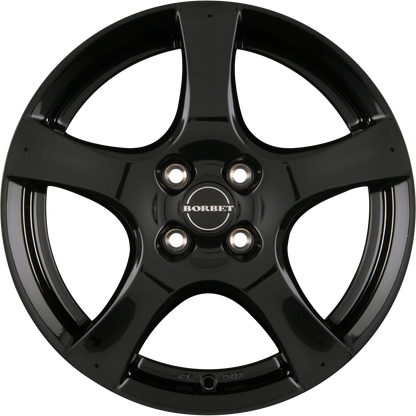 Borbet F Black Glossy Alufelge 6.5x16 Zoll ET40 LK 4x108 ML72.5