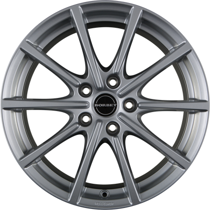 Borbet BL5 Brilliant Silver Alufelge 8x17 Zoll ET40 LK 5x114.3 ML72.5