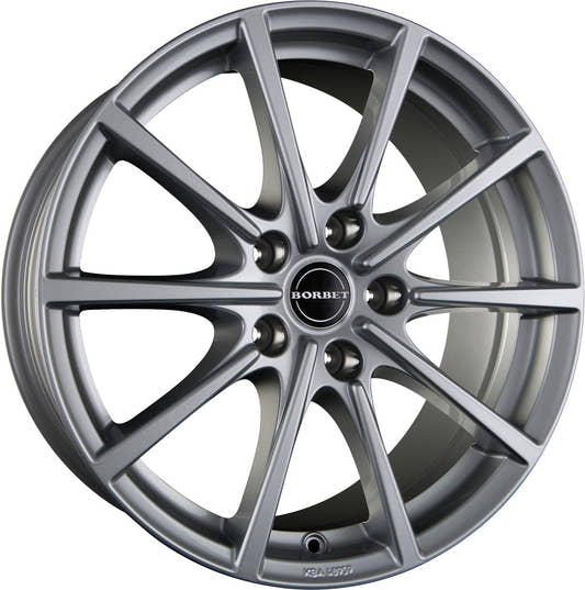 Borbet BL5 Brilliant Silver Alufelge 8x17 Zoll ET40 LK 5x114.3 ML72.5