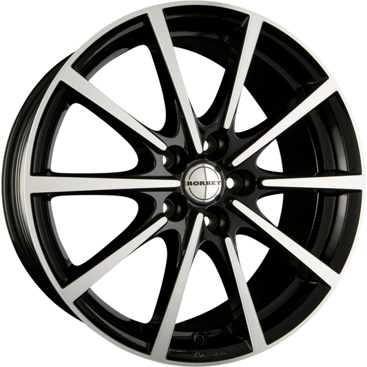 Borbet BL5 Black Polished Glossy Alufelge 8x17 Zoll ET48 LK 5x114.3 ML72.5 – Bild 2