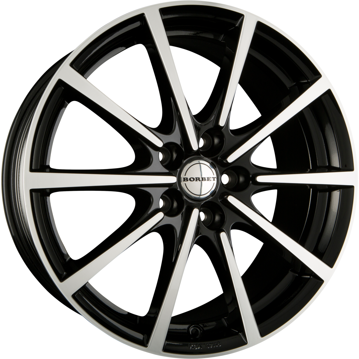 Borbet BL5 Black Polished Glossy Alufelge 8x17 Zoll ET48 LK 5x114.3 ML72.5 – Bild 2