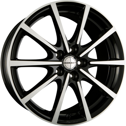 Borbet BL5 Black Polished Glossy Alufelge 8x17 Zoll ET48 LK 5x114.3 ML72.5 – Bild 2