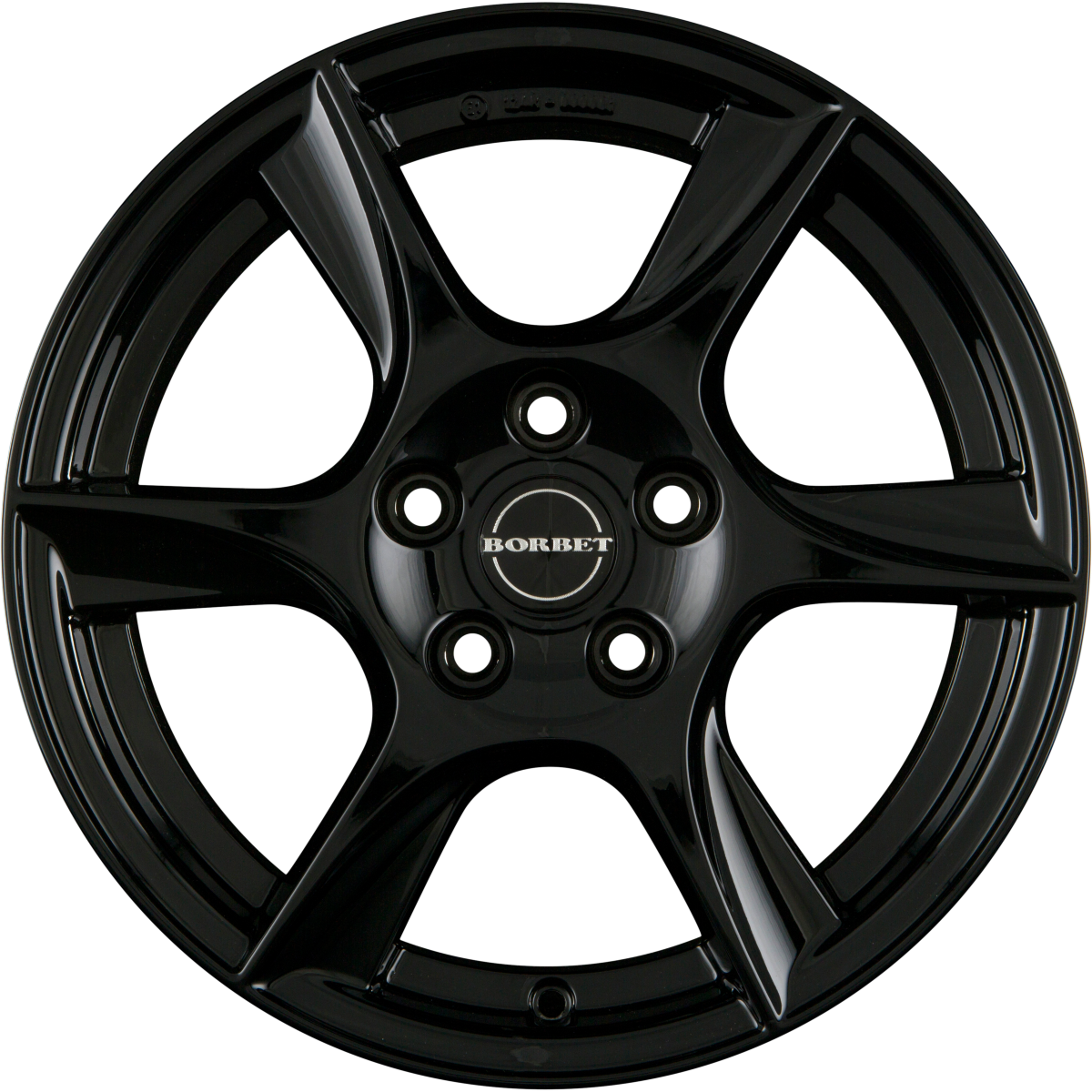 Borbet TL Black Glossy Alufelge 7x16 Zoll ET39 LK 5x112 ML66.6