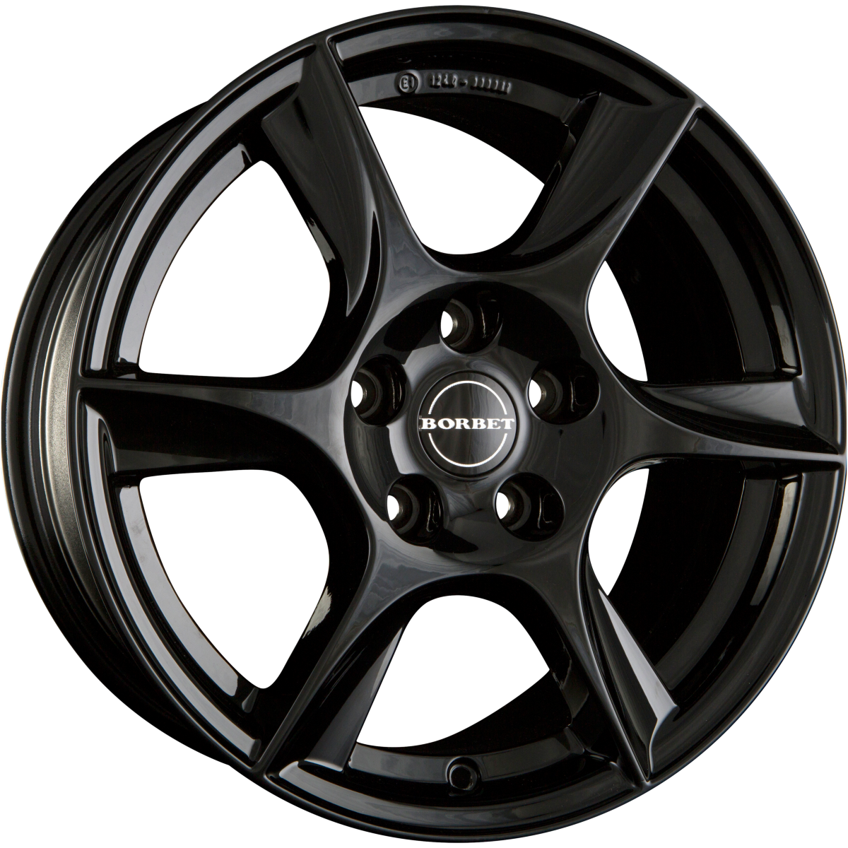 Borbet TL Black Glossy Alufelge 7x16 Zoll ET39 LK 5x112 ML66.6 – Bild 2