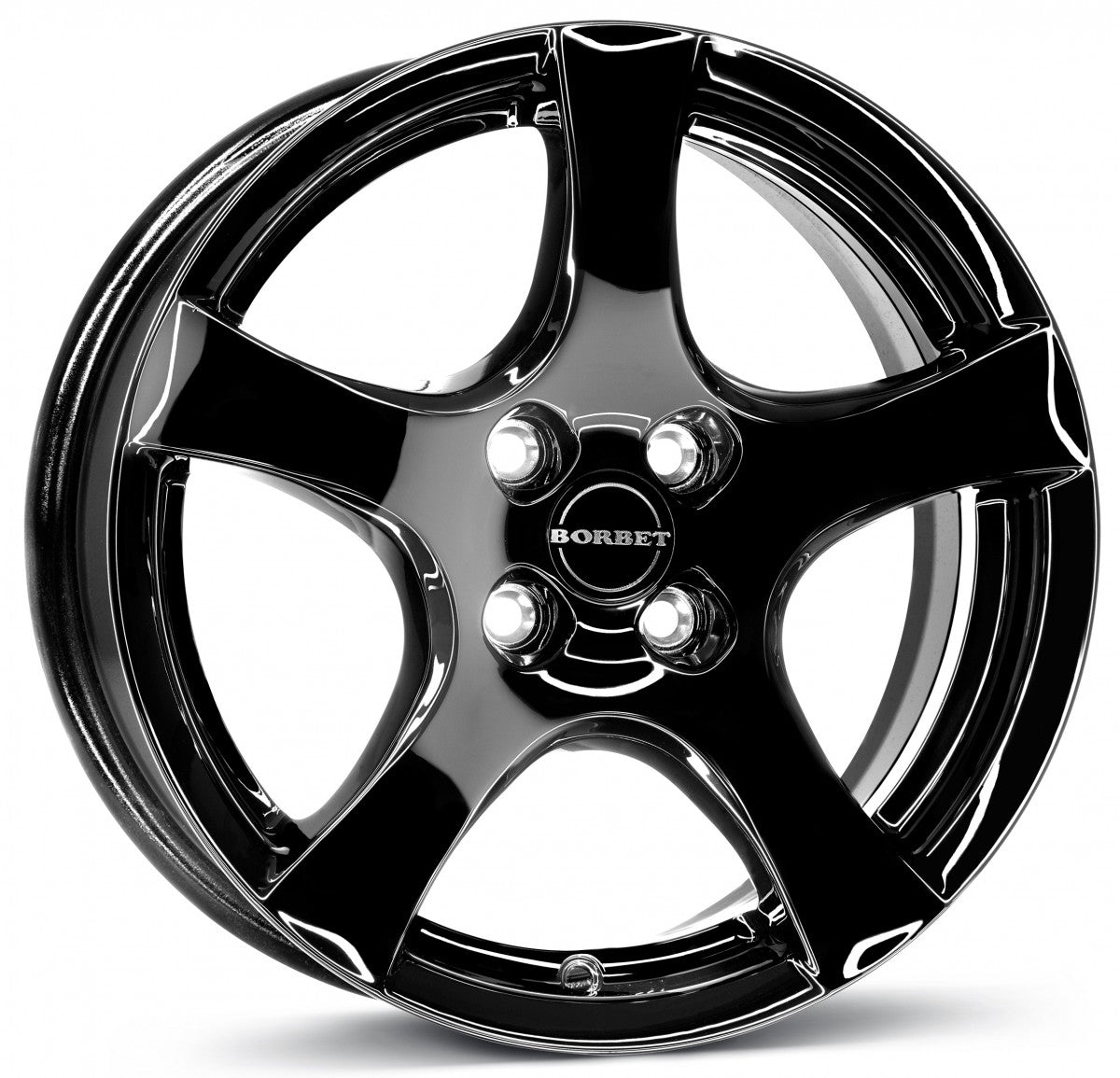 Borbet F black glossy 6x15 ET35 - LK4/100 ML64
