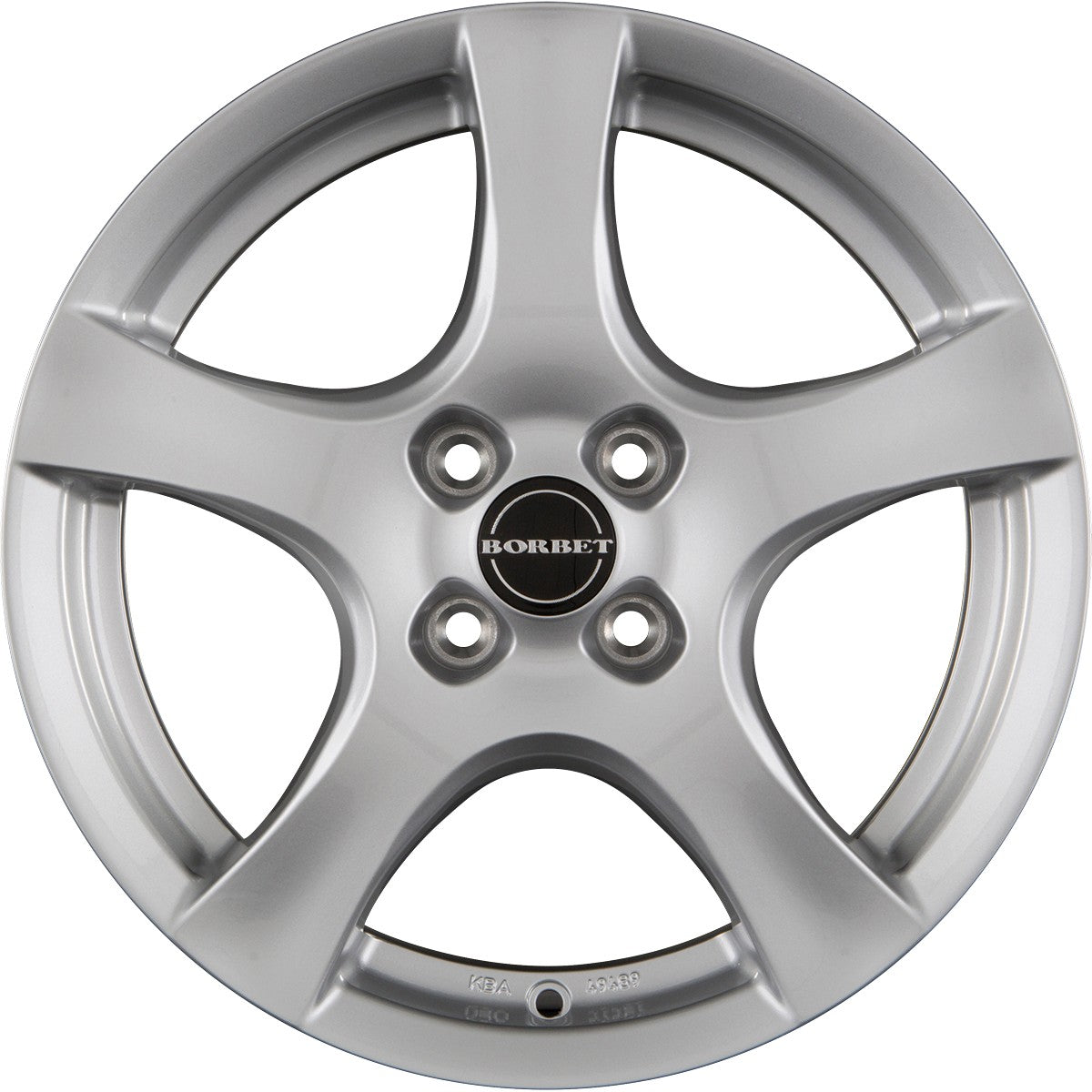 Borbet F brilliant silver 6x15 ET28 - LK4/108 ML65.1