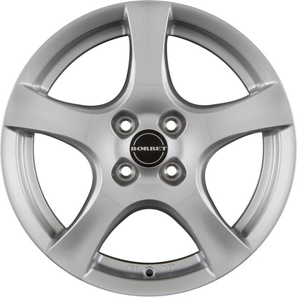 Borbet F brilliant silver 6x15 ET35 - LK4/98 ML64