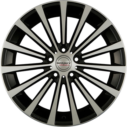 Borbet BLX black polished matt 8.5x18 ET45 - LK5/108 ML72.5