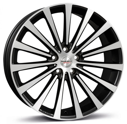 Borbet BLX black polished matt 9.5x19 ET35 - LK5/112 ML72.5