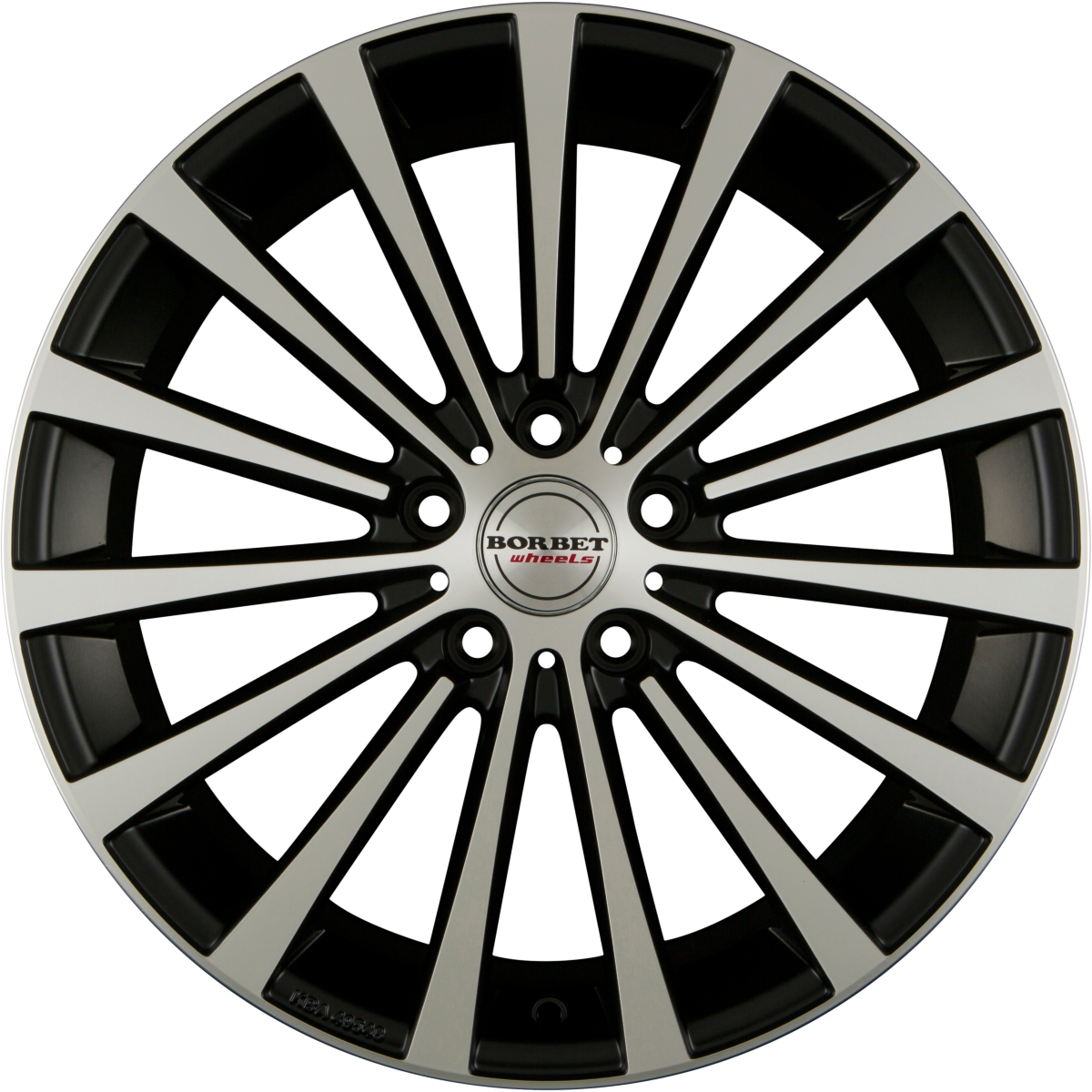 Borbet BLX black polished matt Alufelge 8.5x20 Zoll ET45 LK 5x114.3 ML72.5