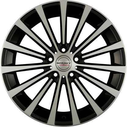 Borbet BLX black polished matt Alufelge 8.5x20 Zoll ET45 LK 5x114.3 ML72.5