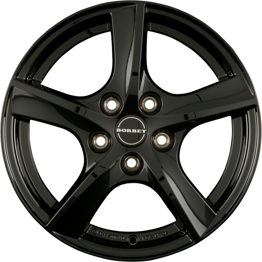 Borbet TL Black Glossy Alufelge 6.5x16 Zoll ET46 LK 5x112 ML57.1