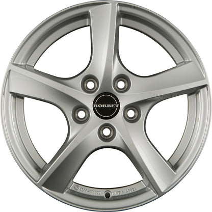 Borbet TL brilliant silver 5-Speiche Alufelge – Bild 2
