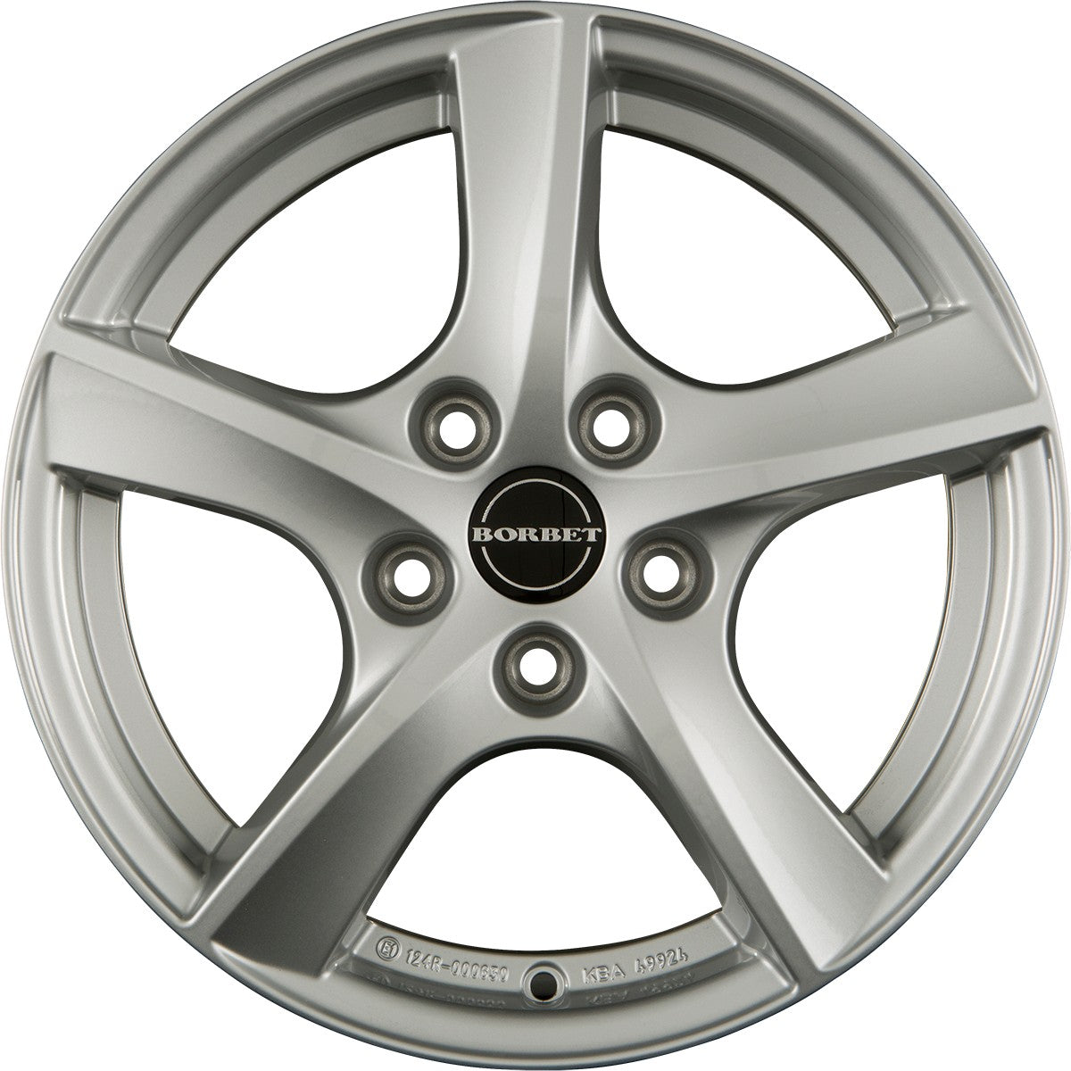 Borbet TL brilliant silver 5-Speiche 6.5x16 ET50 - LK5/114.3 ML67.1