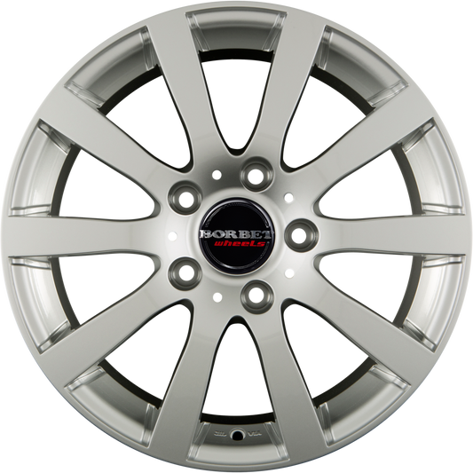 Borbet C2C Brilliant Silver Alufelge 7.5x17 Zoll ET35 LK 5x127 ML71.6