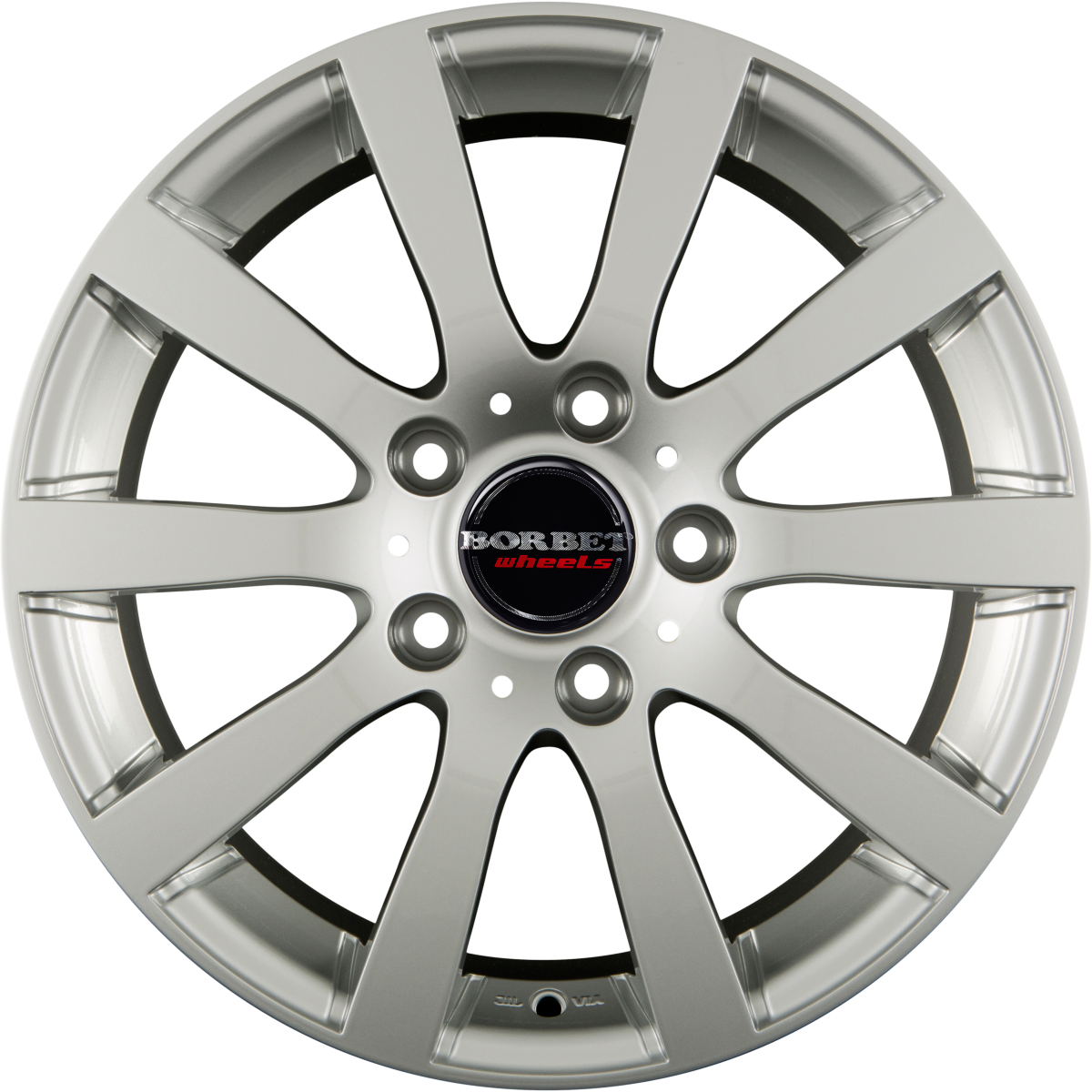 Borbet C2C Brilliant Silver Alufelge 8x18 Zoll ET50 LK 5x114.3 ML72.5