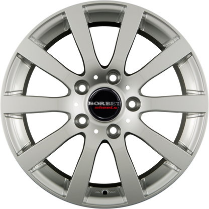 Borbet C2C Brilliant Silver Alufelge 8x18 Zoll ET50 LK 5x114.3 ML72.5