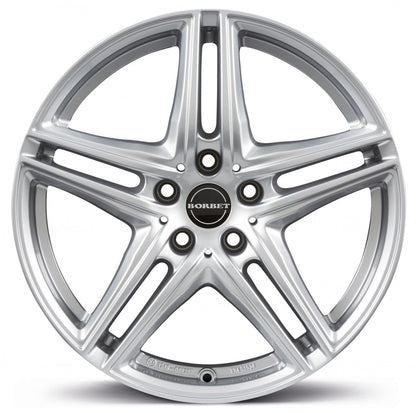 Borbet XR brilliant silver 7.5x16 ET45 - LK5/112 ML66.6