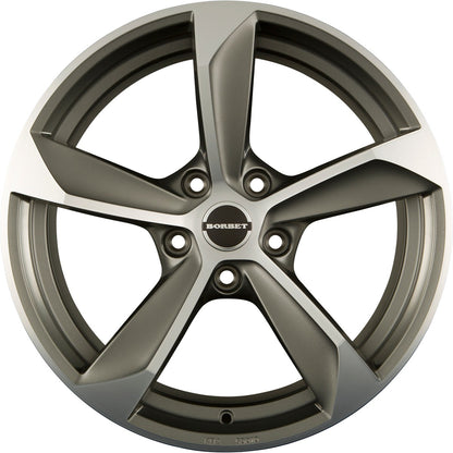 Borbet S graphite polished matt 10x22 ET40 - LK5/120 ML72.5