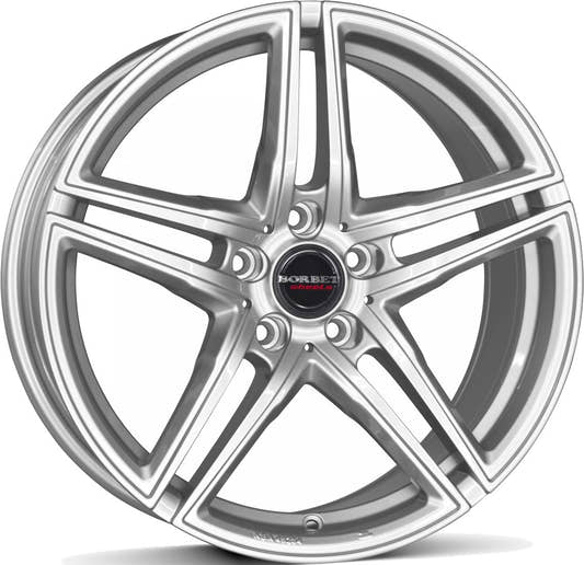 Borbet XRT brilliant silver 8.5x19 ET21 - LK5/112 ML66.5