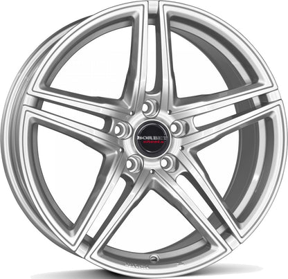 Borbet XRT brilliant silver 8.5x19 ET21 - LK5/112 ML66.5
