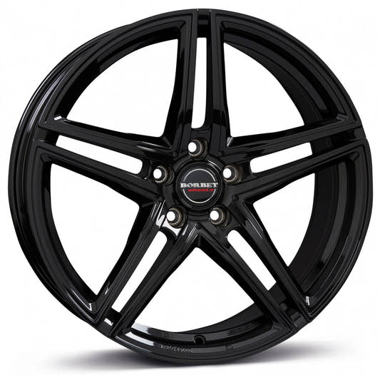 Borbet XRT black glossy 8.5x19 ET21 - LK5/112 ML66.5