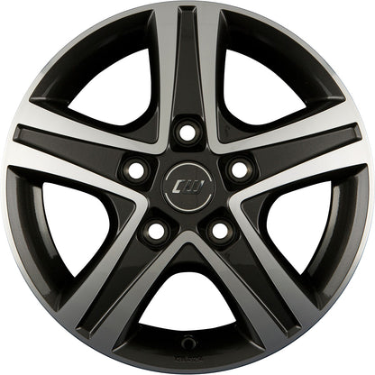 Borbet CWD mistral anthracite glossy polished 6x15 ET68 - LK5/118 ML71.1