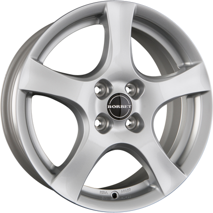 Borbet F Brilliant Silver Alufelge 6x15 Zoll ET37.5 LK 4x108 ML63.4 – Bild 2