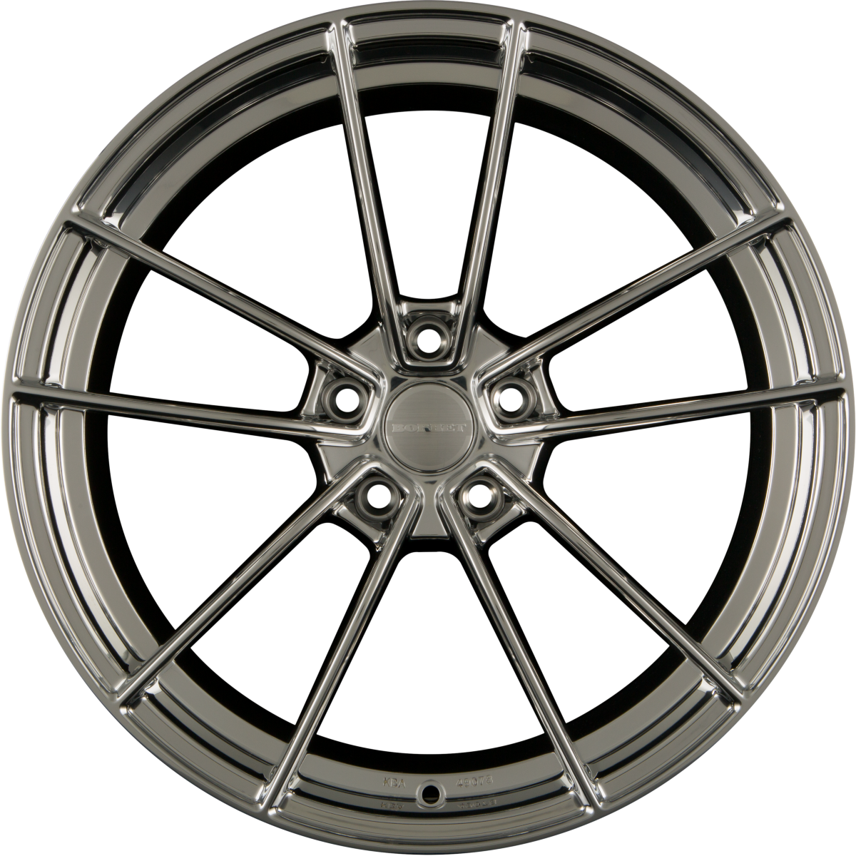 Borbet FF1 Stainless Polished Alufelge 8.5x19 Zoll ET35 LK 5x112 ML72.5