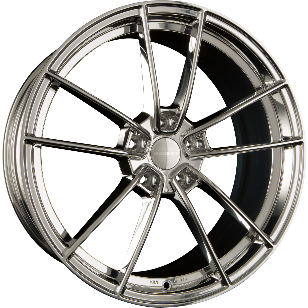 Borbet FF1 Stainless Polished Alufelge 8.5x19 Zoll ET35 LK 5x112 ML72.5 – Bild 2