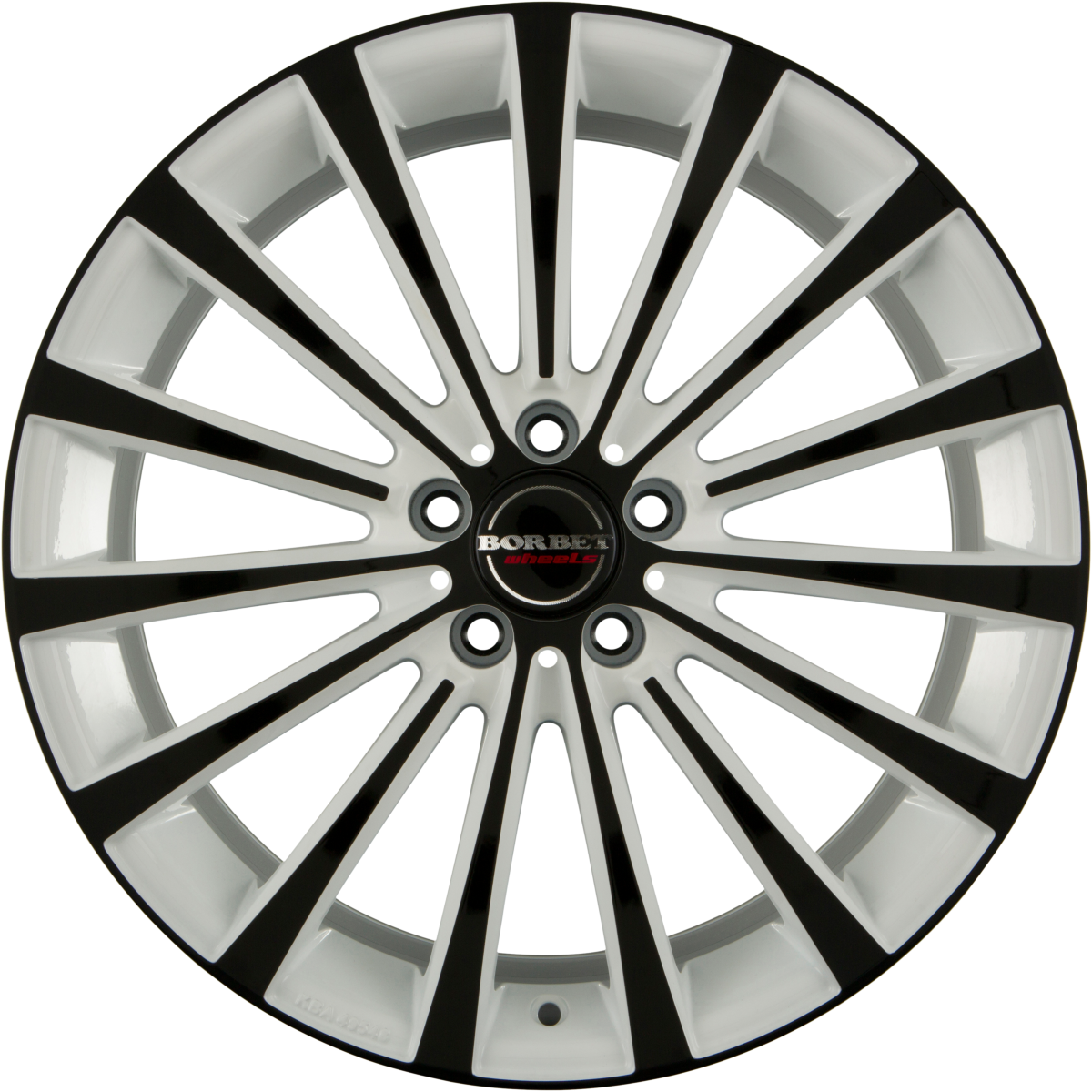 Borbet BLX White Edition Black Alufelge 8.5x18 Zoll ET45 LK 5x112 ML72.5